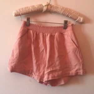 Pink, never worn, flowy shorts